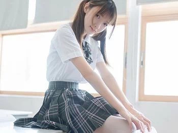 [喵糖映画]JKL.008_夏季JK制服美女教室里性感白衬衣配格子裙秀白丝裤袜诱惑写真49P