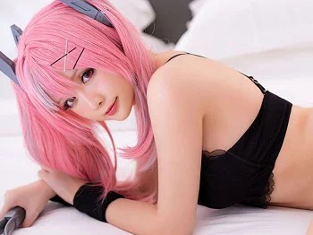 Coser小姐姐星之迟迟布莱默顿网球主题户外脱运动服露性感黑色内衣诱惑写真45P