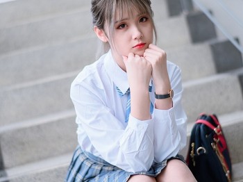 Coser美女Akisoso秋楚楚双人调色主题校园内性感JK学生装秀美腿迷人写真46P