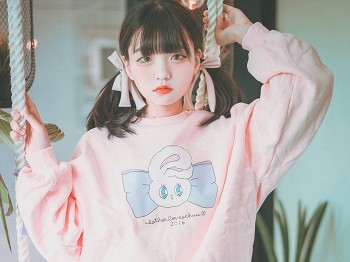 [DJAWA]No.061_模特Jenny_Lovely_Pink主题私房性感粉色外衣配丁字内裤诱惑写真34P