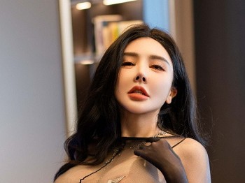 [XINGYAN星颜社]VOL.280_模特潘思沁私房性感黑色连体丝袜秀巨乳肥臀撩人诱惑写真79P