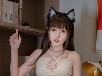 人气Coser不呆猫家教猫老师主题性感肉丝连衣短裙配超薄肉丝秀完美身材诱惑写真42P