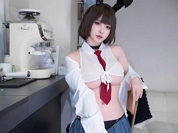 性感尤物清水由乃JK兔女郎主题性感半截白T配JK短裙露超薄黑丝秀完美身材诱惑写真59P
