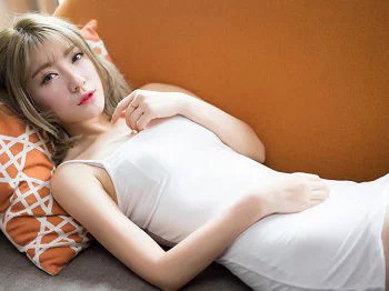 [TGOD推女神]2016.02.21_日系美女松岛纯白长裙沙发上慵懒迷人清新写真42P