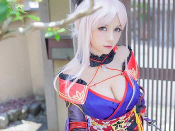 [BoLoli波萝社新刊]Vol.079_嫩模夏美酱日本名古屋众凑宫本武藏Cos性感写真30P